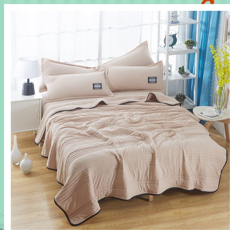 Cooling Blanket – Lightweight Pure Color Summer Quilt, Washable & Compressible
