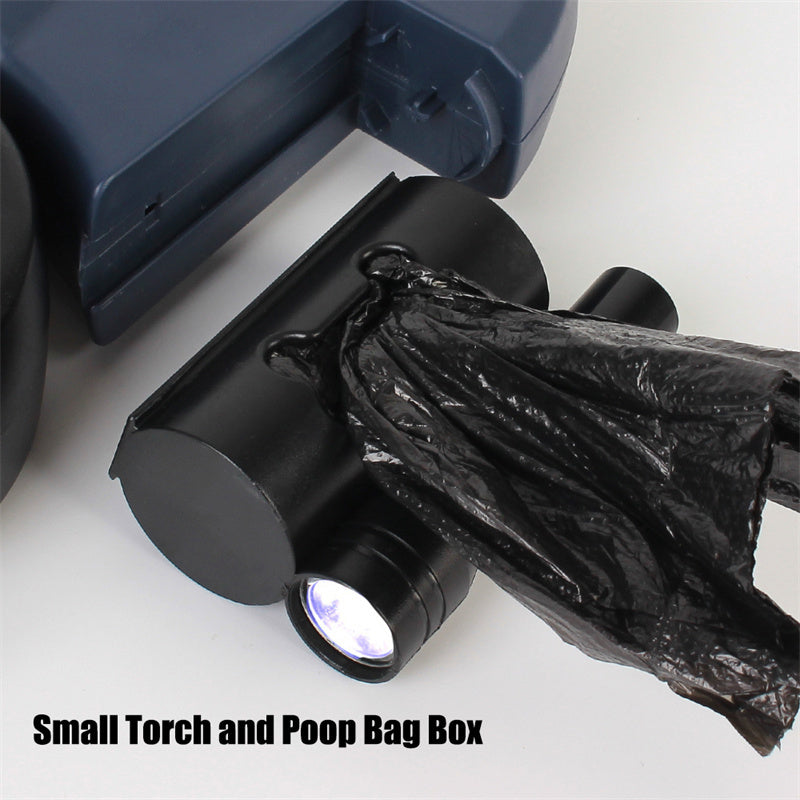 2-in-1 Retractable Dog Leash – Walk Two Dogs with Built-in Light & Poop Bag Storage