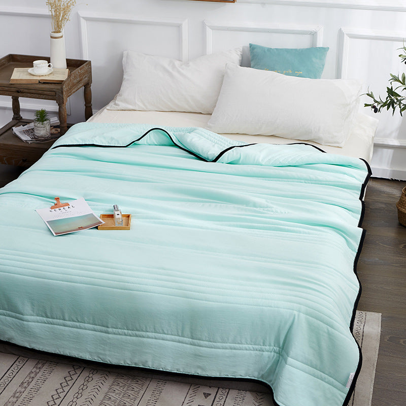 Cooling Blanket – Lightweight Pure Color Summer Quilt, Washable & Compressible