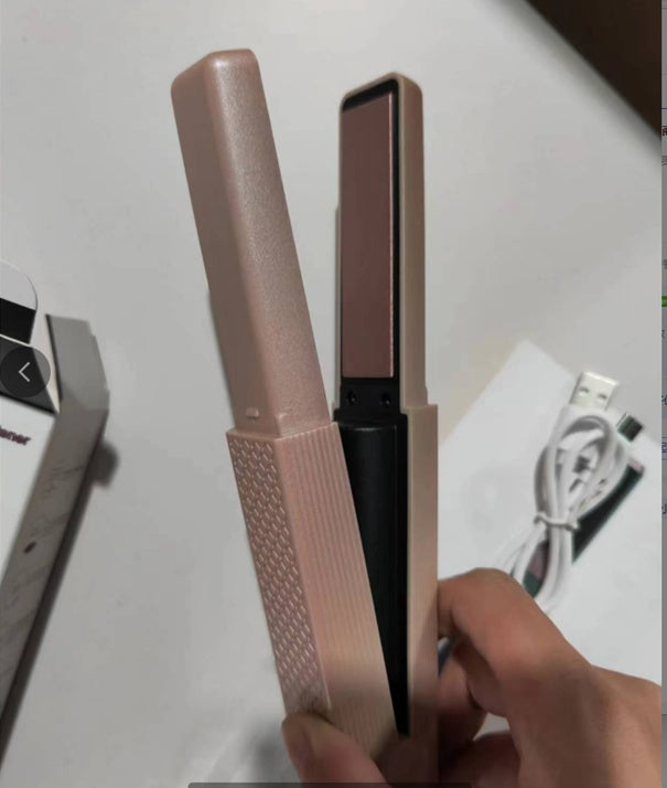Cordless Hair Straightener & Curler – Portable 2-in-1 Ceramic Styler