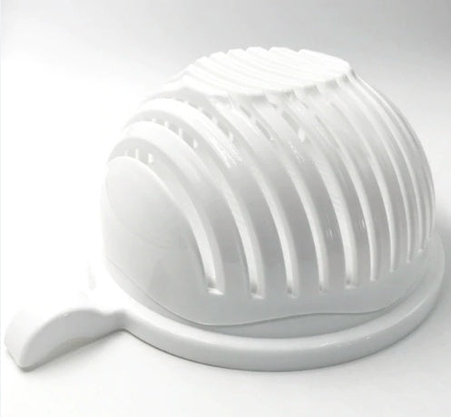 2-in-1 Salad Cutter & Strainer – Fast Healthy Meal Prep Bowl