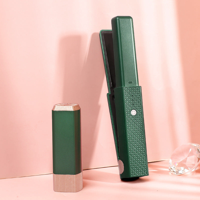 Cordless Hair Straightener & Curler – Portable 2-in-1 Ceramic Styler