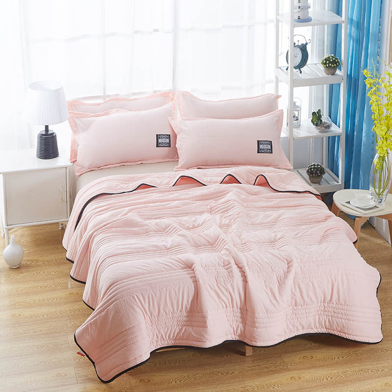 Cooling Blanket – Lightweight Pure Color Summer Quilt, Washable & Compressible