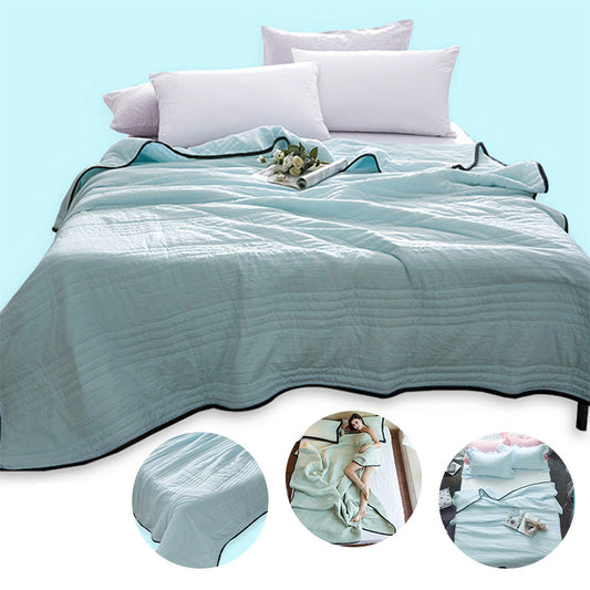 Cooling Blanket – Lightweight Pure Color Summer Quilt, Washable & Compressible