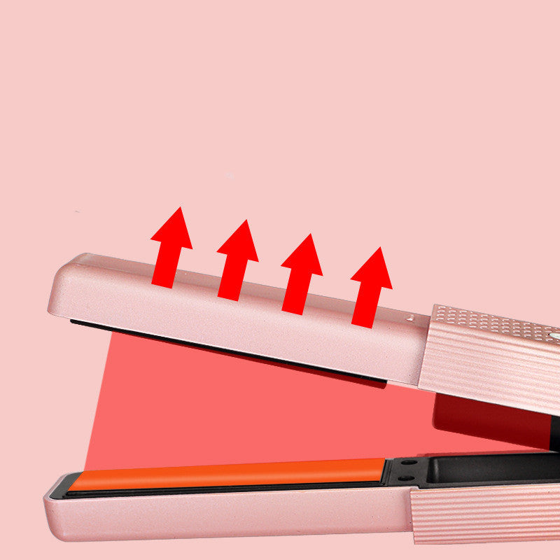 Cordless Hair Straightener & Curler – Portable 2-in-1 Ceramic Styler