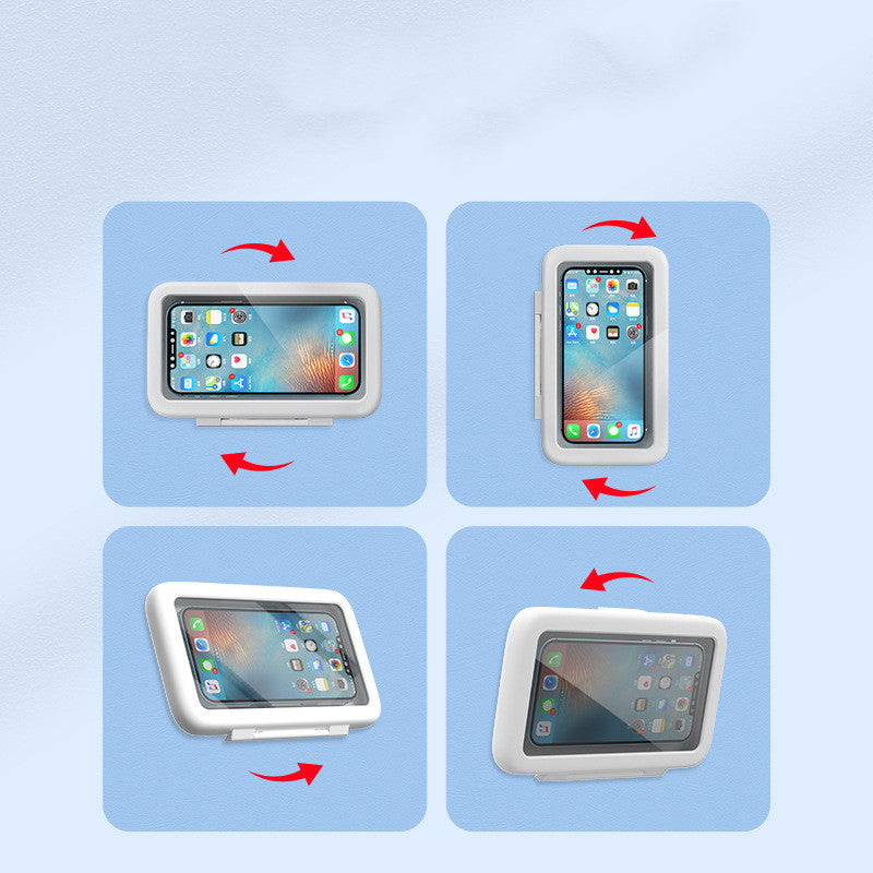 Waterproof Shower Phone Holder – Anti-Fog Wall Mount with Touch Screen