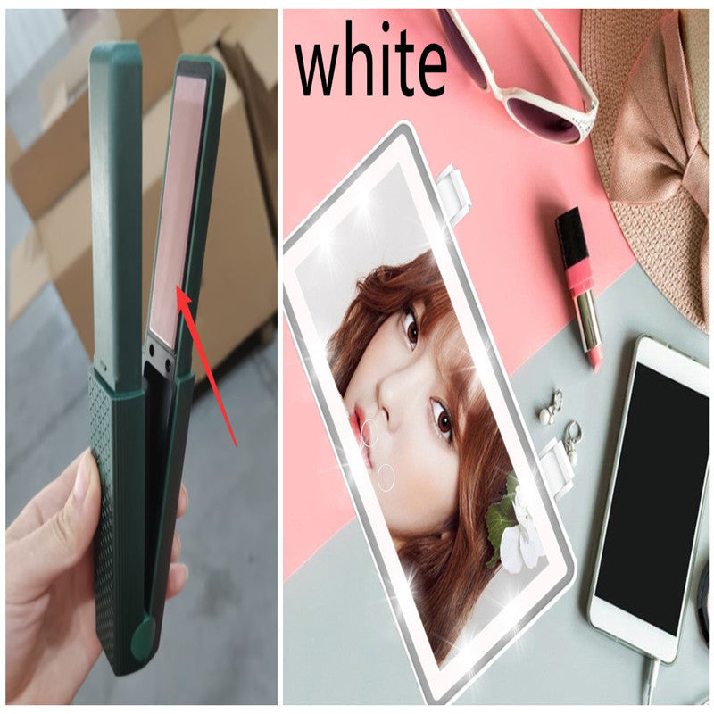 Cordless Hair Straightener & Curler – Portable 2-in-1 Ceramic Styler