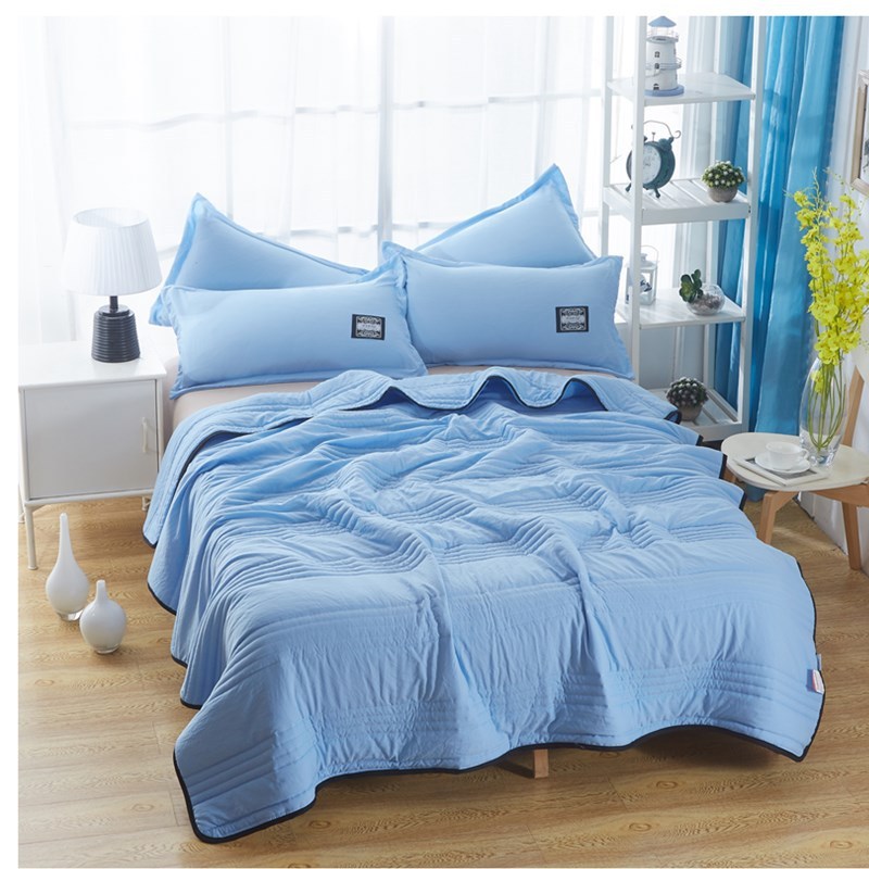 Cooling Blanket – Lightweight Pure Color Summer Quilt, Washable & Compressible
