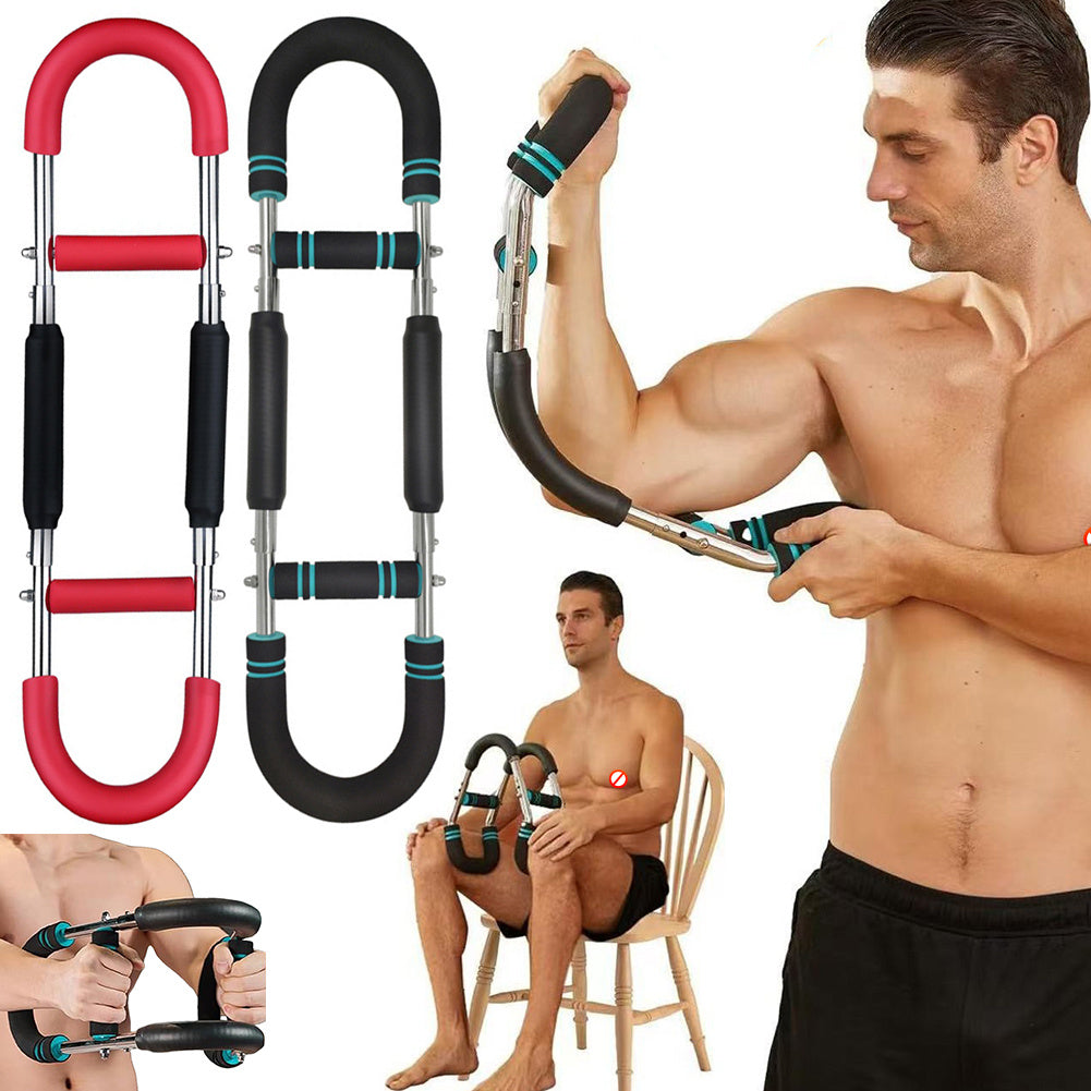 Portable Arm & Chest Strengthener – U-Shaped Resistance Bar for Bodybuilding & Fitness