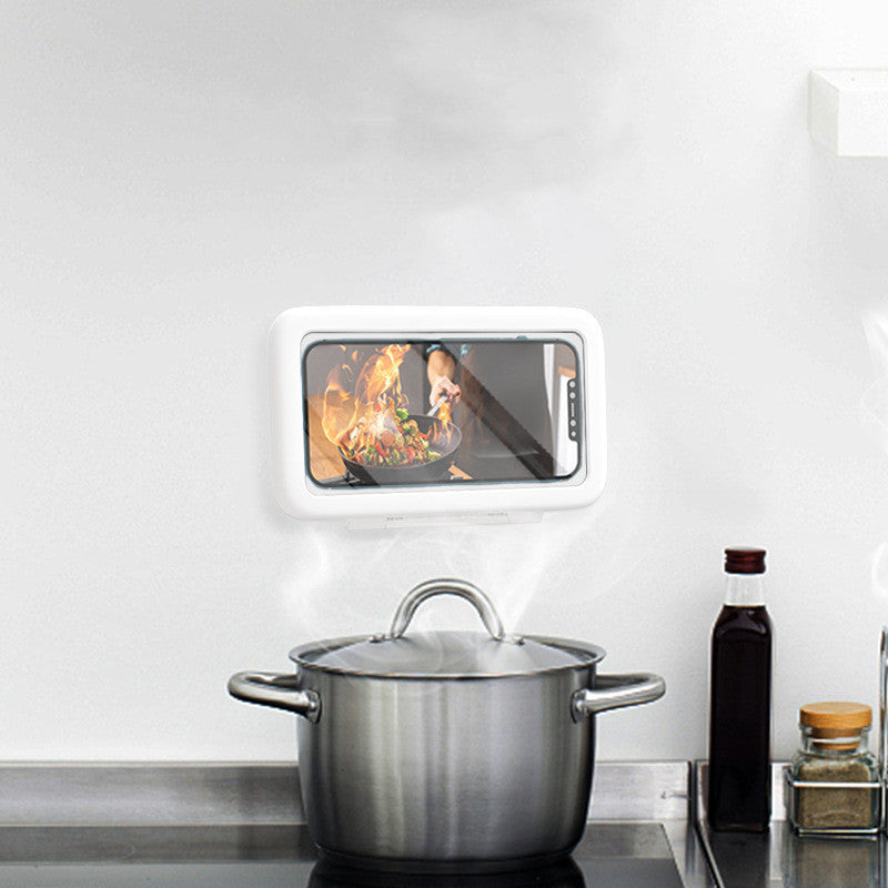 Waterproof Shower Phone Holder – Anti-Fog Wall Mount with Touch Screen