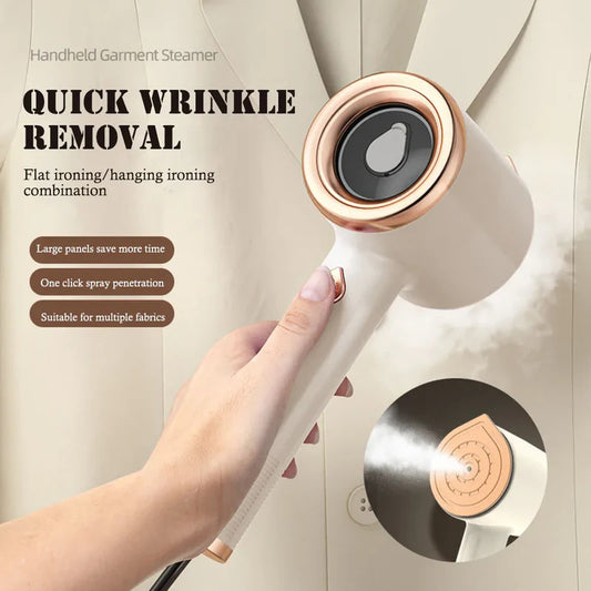 Mini Portable Garment Steamer – Handheld Fabric Wrinkle Remover for Home & Travel