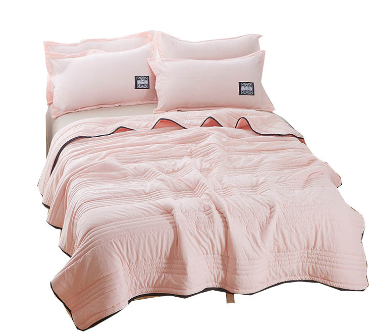 Cooling Blanket – Lightweight Pure Color Summer Quilt, Washable & Compressible